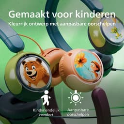 PHILIPS TAK2000CT/00 - Kinderkoptelefoon - 85 dB Veilig Luisteren - Audio Share - Ingebouwde Microfoon - Opvouwbaar - USB-C Adapter Inclusief - Licht Roze / Wit — thumbnail 4