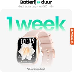 Xssive SW9 Smartwatch Rosé Goud - HD AMOLED Display - Hartslagmeter - Bloedzuurstofmeter - Bluetooth 5.3 - Waterdicht IP67 — thumbnail 2