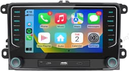 Junsun Autoradio - Geschikt voor Volkswagen & Skoda & Seat - Android 15 - Draadloos Carplay & Android Auto - 2+64GB - 7 Inch HD Touchscreen - Bluetooth, USB, Wifi & MP5 - Navigatiesysteem - Achteruitrijcamera & Microfoon & RDS & Quad-core processor — thumbnail 2