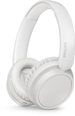 PHILIPS TAH5209WT lichtgewicht On Ear draadloze Bluetooth Headphones met Passive Noise Isolation - 65 uur afspeeltijd, natuurlijk geluid, heldere gesprekken, dynamische bass, 2 uur USB-laden - Wit — thumbnail 1