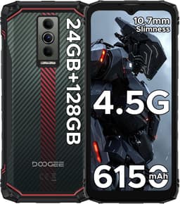 DOOGEE Blade10 Energy-Onbreekbare Mobiele Telefoon-Smartphone-Android 15 -24GB RAM+ 128GB ROM/(2TB TF)- 6.56" + 90Hz-6150mAh-Bouwplaats Telefoon 16MP + 8MP-Rood — thumbnail 1
