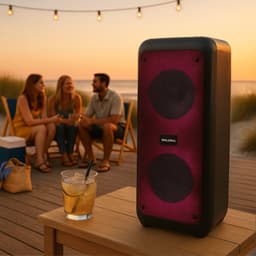 Salora Partybox 500 met LED verlichting en ingebouwde accu — thumbnail 4