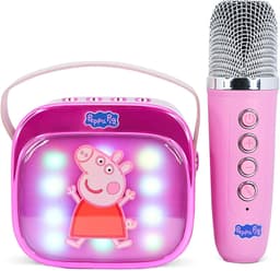 Peppa Pig - karaoke set voor kinderen - draadloze microfoon en speaker - met lichteffecten - stemvervorming — thumbnail 2