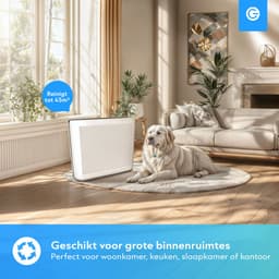 Luchtreiniger Premium met App - CADR 360 m³/u - Air Purifier XL - Luchtreinigers met HEPA Filter en Ionisator - Werkt tegen Huisstofmijt, Hooikoorts, Allergie - Silvergear — thumbnail 5