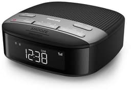 PHILIPS TAR3505 - Digitale wekkerradio DAB+, Dubbel Alarm, Slaaptimer, Compact Ontwerp, Dab+/Fm-Digitale Radio, Automatische Tijdsynchronisatie, Batterijbeveiliging, Zwart, 13.1 x 13.1 x 5.4 cm — thumbnail 1
