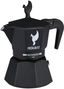 Mokavit Alfonsina – Percolator – Inductiegeschikt – Aluminium – 3 Kopjes – Italiaanse Koffiezetter — thumbnail 3