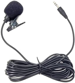 Lavalier Dasspeldmicrofoon met 3.5mm Jack AUX aansluiting - 3 Meter Kabel - Geschikt voor Smartphone, Camera en Laptop - zwart — thumbnail 1