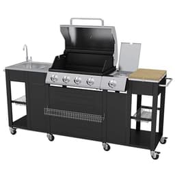 vidaXL Buitenkeuken met barbecue Montana 4 branders — thumbnail 3