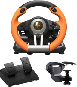 PXN - V3 Pro - Race Stuur met Pedalen & Flippers - Game Stuur - Geschikt voor PS4 - Xbox One - PC - Xbox Series X|S - PS3 - Nintendo Switch - OR — thumbnail 1