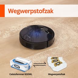 Majesticmania Robotstofzuiger - ILIFE B5 Max - Appbediening - Robotstofzuiger Met Laadstation - 2000Pa - Dun - 76mm - Robotstofzuiger Met Dweilfunctie - Vacuümzuiger - 120 minuten - G Slam- Navigatiesysteem - Zwart — thumbnail 5