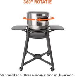 Solo Stove Lazy Susan Draaiplateau voor Pi Pizzaoven, Lazy PiZolo | Lazy Susan Hardware, 360° Rotatie voor je Pi Pizzaoven Alleen Hout, Staal/Rubber/Aluminium, Diameter: 52 cm — thumbnail 4
