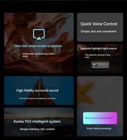 Projectie 1920*1080P Full HD LED Beamer WIFI Bluetooth afstandsbediening-projectie — thumbnail 2