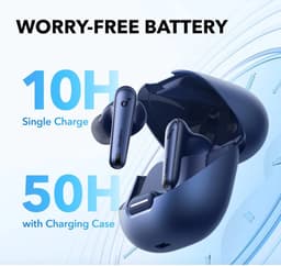 soundCore Liberty 4 Draadloze Oordopjes - Noise Cancelling - Blauw — thumbnail 2