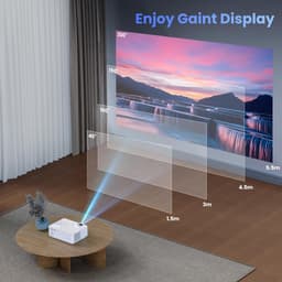 Mini Beamer - Input tot 1080P Full HD - Inclusief HDMI kabel - Projector - Mini Projector - HDMI - USB - Wit - Smartphone - Draagbaar - Ingebouwde speaker — thumbnail 3