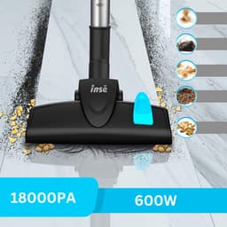 Steelstofzuiger met snoer - Steelstofzuiger - Stofzuiger - 18Kpa - 600W - Vloer - Tapijt - Auto - 1 liter - Reservoir - 6 m snoer — thumbnail 1