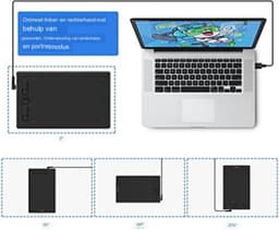 Tekentablet Met Scherm - Grafische Tablet - Zwart - 8,5inch — thumbnail 5