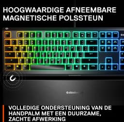 SteelSeries Apex 3 - RGB - Membraan Gaming Toetsenbord - Qwerty - Zwart — thumbnail 4