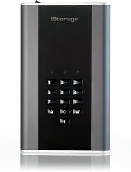 iStorage diskAshur DT2 - externe harde schijf - 6 TB - Cijfercode - Zwart - Grafiet — thumbnail 1