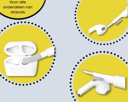 Oordopjes Cleaning - Pen 3 in 1 - Bluetooth Oordopjes - Wit - Schoonmaakset — thumbnail 4
