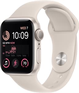 Apple Watch SE 2022 - Smartwatch dames en heren - 40 mm - Sterrenlicht Aluminium — thumbnail 2