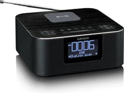 Lenco CR-650BK - Wekkerradio met DAB/FM - Bluetooth - Draadloos opladen - Zwart — thumbnail 5