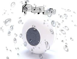 IGOODS Waterdichte Bluetooth Speaker  - met Zuignap - Ingebouwde microfoon - Bluetooth 3.0 - Badkamer & Douche Speaker - Wit — thumbnail 1