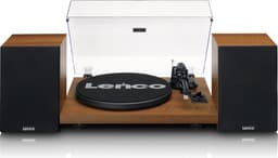 Lenco Platenspeler met Bluetooth - Twee externe Speakers - Ingebouwde Versterker - LS-480WD - Hout — thumbnail 1