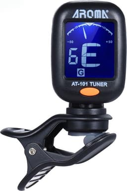 Clip-on tuner AT-101 - stemapparaatje  voor Gitaar - Bas - Viool - Ukelele - Chromatisch — thumbnail 1