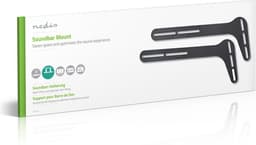 Nedis Soundbar Beugel - Geschikt voor: Universeel - Met TV Bevestiging - 15 kg - Gefixeerd - Staal - Zwart — thumbnail 4