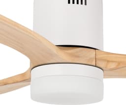 CREATE - Plafondventilator 40W silent Ø132 cm - Met Verlichting drie temperaturen - Met Wifi - Met Afstandsbediening - 6 Snelheden - Timer - Zomer/Winter functie - Wit - WIND CALM — thumbnail 2