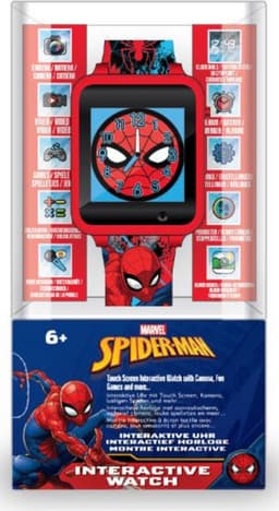 Accutime Kinderhorloge Spiderman II - Smartwatch Kind - Kinderhorloge met Spelletjes - Smartwatch Kinderen - Selfie Camera - Rood Blauw — thumbnail 4
