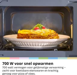 SNJY® Magnetron Vrijstaand - Microgolf - Microwave - 20 Liter - 700 W - Zwart — thumbnail 4