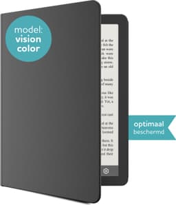 MyStories E-reader Vision Color Hoesje - Geschikt voor model MyStories Vision Color - Schermbescherming Beschermhoes - Grijs — thumbnail 3