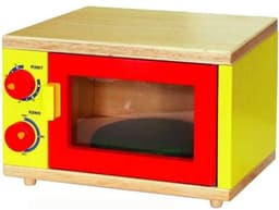 Houten magnetron - Keukenapparaat - Snel opwarmen - Nieuwe stijl - 28 cm - Houtkleur — thumbnail 1