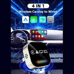 Draadloze CarPlay - 4-In-1 AI Smart Box geschikt voor Airplay/Mirror Link/voor Android Auto/Carplay USB-Dongle-Adapter Auto Intelligent Systeem A — thumbnail 3