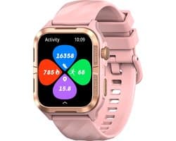 Blackview W10 Pro Smartwatch - GPS - Bluetooth Bellen - 600 mAh - Roze
