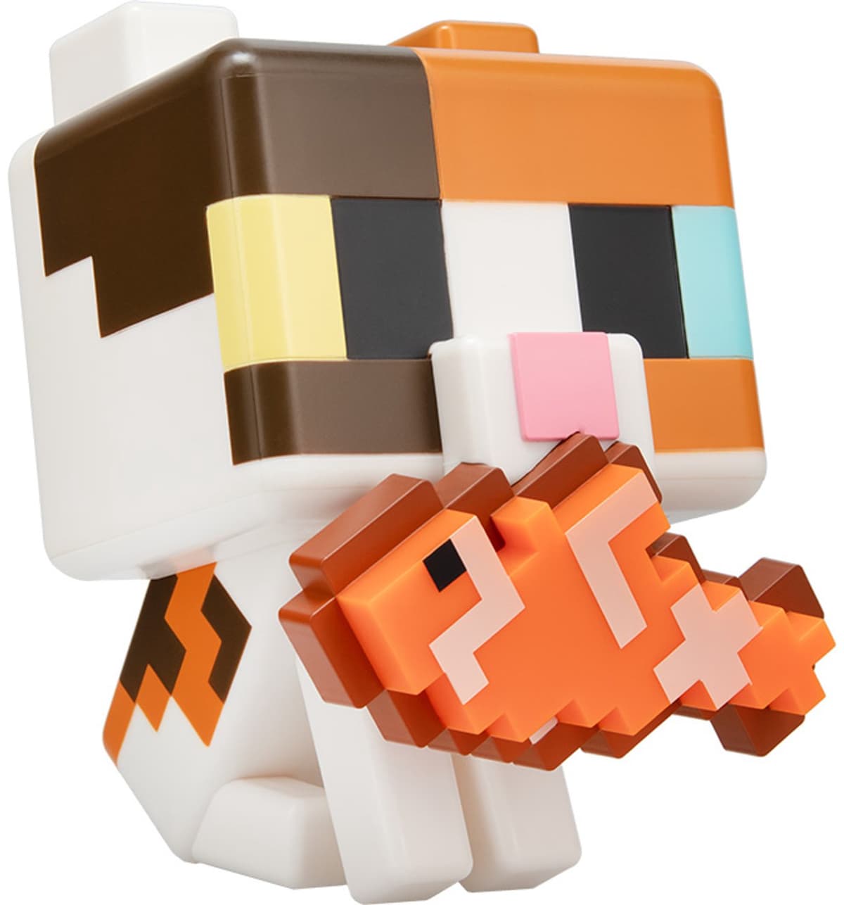 Minecraft, Cat GloBuddies Lamp – 15 cm LED Nachtlamp met Vis, Tikbediening, Werkt op Batterijen, Officieel gelicentieerd - Paladone — afbeelding 1