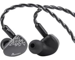 Kiwi Ears Cadenza II - In-Ear Monitors - IEM - Dynamische Driver - Audiofiele Oordoppen - Verwisselbare Kabel - Universele Pasvorm - Grijs
