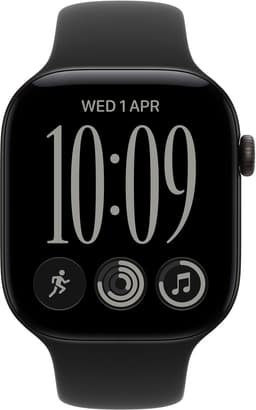Apple Watch Series 12 46mm Zwart Sportband M/L — thumbnail 2