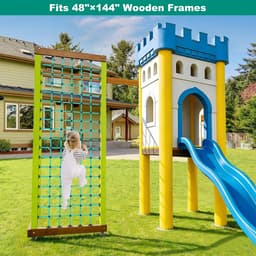 geitjes die Netto met Mount Basis voor 48" × 144" Houten Kaders beklimmen — thumbnail 5