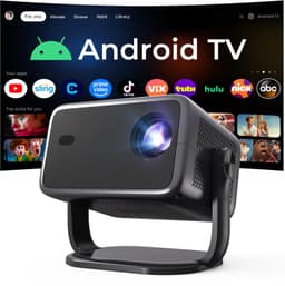 Beamer Smart - 800 ANSI Lumen - Native 1080p Resolutie - LCD Scherm - Android 14 OS - Voor Thuisbioscoop En Buiten — thumbnail 1