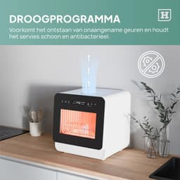 Tafelmodel Vaatwasser 3 Couverts – 7 Programma's – 5L Waterreservoir – 56 dB – Startuitstel – Energieklasse C — thumbnail 3