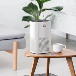 Luchtreiniger - Air cleaner - Airpurifier - Air purifier met HEPA CADR Filter - 225m ³/u tot 24 m² - LED-display - ABS en PP - ≤ 60dB - 25W - Wit — thumbnail 4