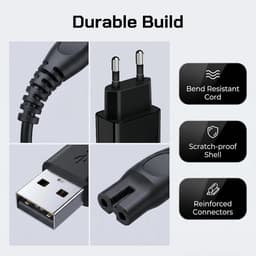 Grasmaaier, oplader, 5 V, compatibel met 360 Series QP2734 QP2724 QP2834 QP2824 QP4631 QP2720 QP4530 MG7910 MG9520 - ShopVlot — thumbnail 2