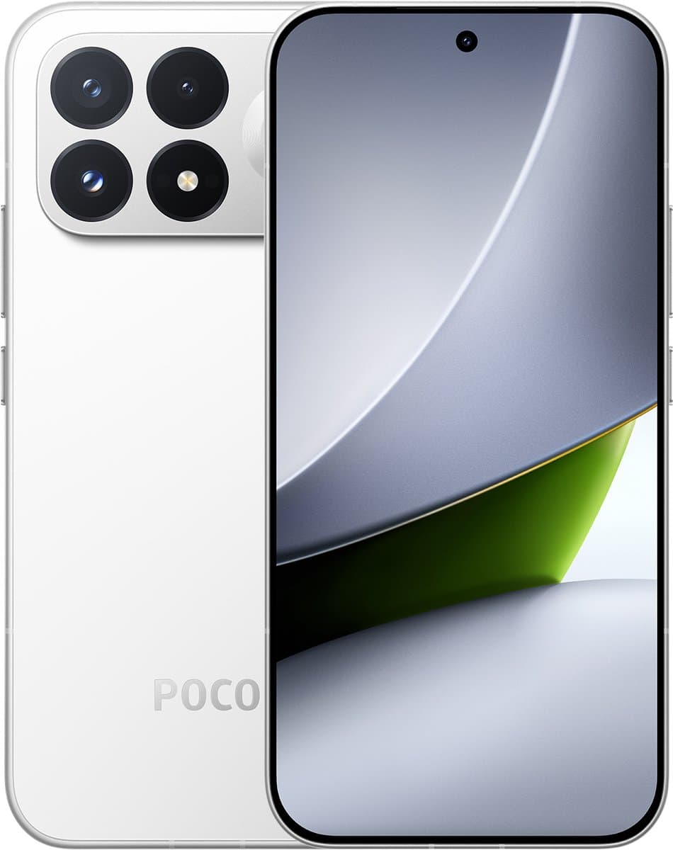 Xiaomi POCO F9 Pro - 12GB RAM - 512GB - White - Snapdragon® 8 Elite Gen 5 Mobile Platform - 6,59-inch 185 Hz ultrahelder AMOLED display- 100 W bekabelde en 50 W draadloze HyperCharge — afbeelding 1