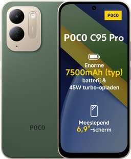 Xiaomi POCO C95 Pro - 6GB RAM - 128GB - Green - 7500mAh batterij met 45W turbo-opladen - Aangedreven door 45W turbo-opladen - Meeslepend 6.9" display — thumbnail 1
