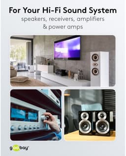 Goobay Luidsprekerkabel 10 m rood-zwart, 2 x 2,5 mm² CCA-geleider met polariteitsmarkering, flexibele PVC-mantel, voor hifi-systemen en luidsprekers — thumbnail 2