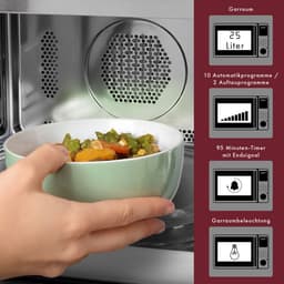 Bomann MWG 2216 - Inbouw Combi Magnetron - 25 Liter - Grill - Hetelucht - Inox — thumbnail 4