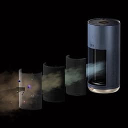 Smartmi - Luchtreiniger - 380m³/u PCADR - Ingebouwde UV-lamp - OLED-touchscreen - Laserdeeltjessensor - Slimme bediening - Zwart — thumbnail 4