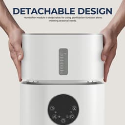 Luchtreiniger - Luchtbevochtiger combo - H13 Echt Hepa Filter,2-In-1 -Luchtreiniger voor allergieën - Luchtreiniger voor huisdieren — thumbnail 2
